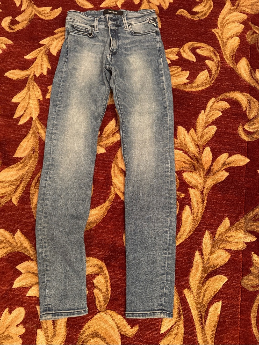 Replay Skinny Jeans in Light Blue Wash